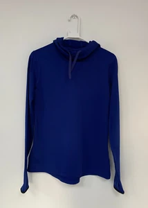 Nike Women's Vintage Nike-Pro Dri-Fit Blue Hoodie Size Large - Picture 1 of 11