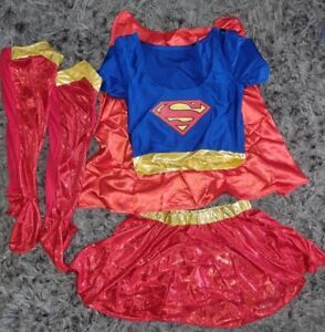 REDUCED Adult Supergirl 5 Piece Costume Fancy Dress from M&S Hen Party Size M