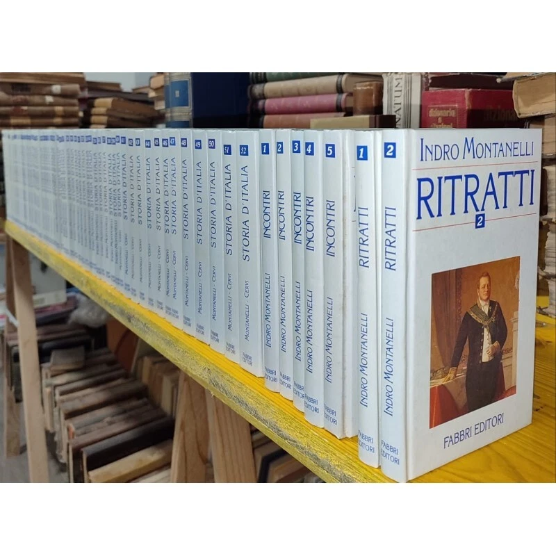 Indro Montanelli STORIA D'ITALIA + RITRATTI + INCONTRI. 59 volumi Fabbri Editori - Immagine 1 di 4