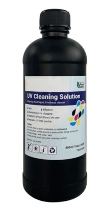 PRINTINGOUTLETCENTER Flush Head Cleaner LED UV curable ink cleaning solution Epson DX lt (500ml)