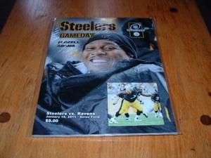 BALTIMORE RAVENS @ PITTSBURGH STEELERS GAMEDAY MAGAZINE PROGRAM 1/15/2011 - Picture 1 of 2