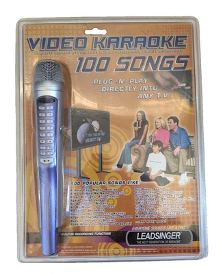 Leadsinger Video Karaoke LS-2000 Series Microphone - 100 Songs Plug N Play - New - Image 1 of 4