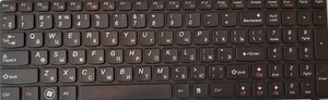 Lenovo billentyűzet Orosz + Német - Zdjęcie 1 z 4