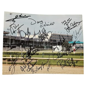 D. Wayne Lukas + 16 Pferderennlegenden SIGNIERTES AUTOGRAMM Churchill Downs Foto! - Bild 1 von 4