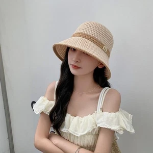 Chapeau Panama Protection Été pour Femme Design Unique Brodé avec Large Bord - Picture 1 of 16