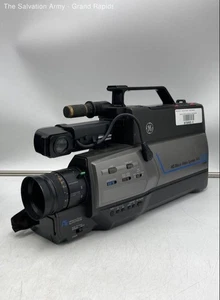 General Electric 9806 Gray HQ Movie Video System VHS 6x Zoom Handheld Camcorder - Picture 1 of 7