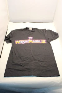 1987 WWF Vintage Wrestlemania III T-Shirt Detroit Silverdome Hulk Hogan - Picture 1 of 4