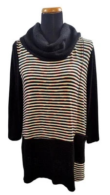 Suéter Artístico Colorido Cuello Capucha Para Mujer Ail Miles Talla M Foto 1 de 4