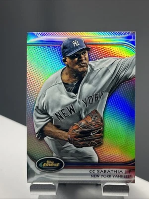 2012 Topps Finest CC Sabathia Refractor 48 Yankees Зал славы n1116 - Изображение 1 из 2