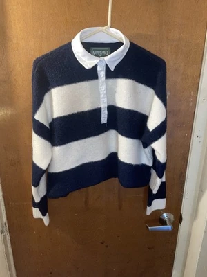 Suéter a rayas para mujer American Eagle talla mediana manga larga Foto 1 de 4