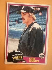 1981 Topps #315 Kirk Gibson Rookie Card Detroit Tigers RC EX-MT - Picture 1 of 2