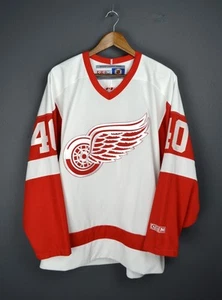 Detroit Red Wings Zetterberg 40 Vintage CCM Jersey Canada L - Picture 1 of 14
