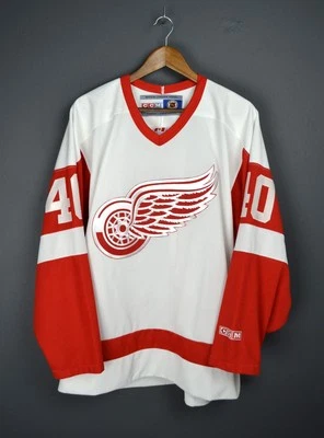 Camiseta Detroit Red Wings Zetterberg 40 Vintage CCM Canadá L Foto 1 de 4