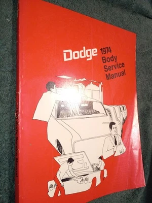 Dodge 1974/Cargador/Dardo/Challenger/Coronet+ Manual de taller de carrocería/Libro original Foto 1 de 4