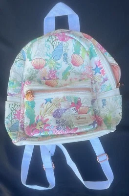 Disney The Little Mermaid Under the Sea Print Flounder & Sebastian Loungefly Bag - Image 1 of 2