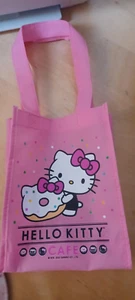 *NEW* Hello Kitty Cafe Truck 2021 Small Pink Canvas Tote Bag Limited Edition - Picture 1 of 2