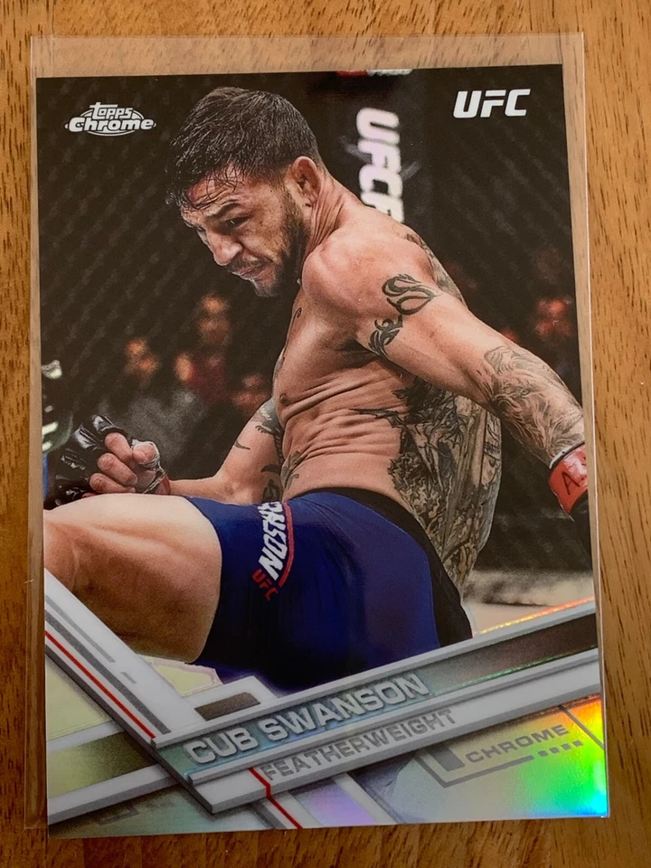 2017 UFC Topps Chrome Cub Swanson Refractor  Silver #46 (B897) - Image 1 of 2