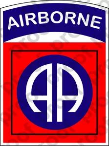 AUFKLEBER US ARMEE UNIT 82. LUFTGESTÜTZTE DIV SHIELD FARBE - Bild 1 von 1