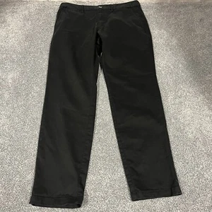 Perk Pants Mens 35x29 Black Feel Good Chino Slim Fit Straight Stretch Casual - Picture 1 of 10