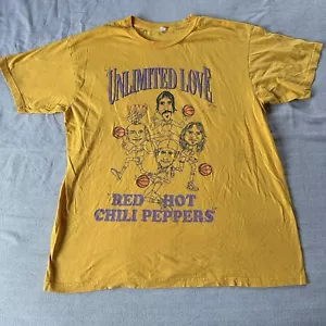 T-shirt Red Hot Chili Peppers Unlimited Love taglia XL Lakers basket giallo - Foto 1 di 6
