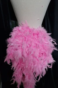 Cravatta corta trambusto in piume bianco rosso nero showgirl burlesque ballerino festival - Foto 1 di 2