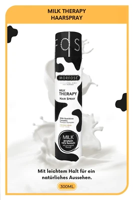 Morfose Milk Therapy Hair Spray 300ml • Haarspray • Milchprotein Styling Pflege - Bild 1 von 2