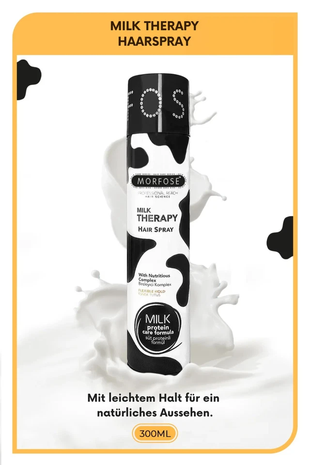 Morfose Milk Therapy Hair Spray 300ml - Haarspray - Milchprotein Styling Pflege