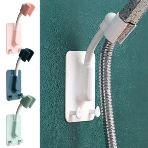 With Hooks Universal Bracket Shower Head Holder Showerhead Wall Mount Bathroom - Picture 1 of 16