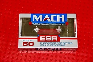 MACH ESR  60     TYPE I     BLANK CASSETTE TAPE (1) (SEALED) - Picture 1 of 3