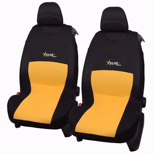 2 Yellow Front Car Seat Covers for MG ZS HS MG3 MG4 MG5 MG6 TF - Picture 1 of 8