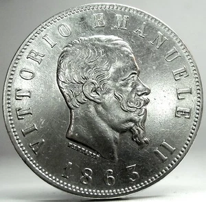 Vittorio Emanuele II (1863 NAPOLI) L. 2-VALORE  - Imagen 1 de 8