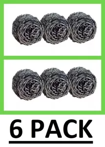 Stainless Steel Sponges Scrubbing Scouring Pad Scrubber Scourer Kitchen Bathroom - Picture 1 of 6