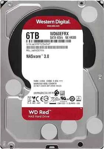 WD RED WD60EFRX NX HA500 NASware 3.0 6TB 5.4K 64MB SATA III 3.5" Hard Drive - Foto 1 di 2