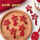 Hair Clip Five-pointed Star Hair Clip Pendant New Year Barrette  Daily