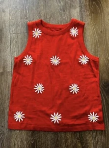 Women's Loft, daisy embroidered peplum top size Small tank top - Picture 1 of 5