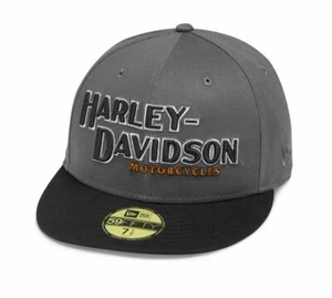 Harley-Davidson Cap "Iron Block 59FIFTY" Dunkelgrau-Schwarz 99470-19VM New Era - Bild 1 von 2