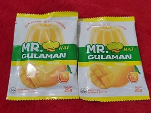 (2- Pck) Mr. Gulaman Mango Flavor Gelatin Powder 25g. (YELLOW)  - Picture 1 of 2