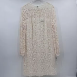Lauren Ralph Lauren Dress Women 16 NEW Ivory Lace Long Sleeve Sheath Wedding - Picture 1 of 15