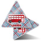 2 x Triangle Stickers  7.5cm - London Red Bus England UK  #14453