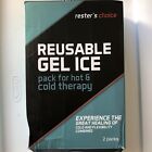 New RESTER&#39;S CHOICE REUSABLE GEL ICE HOT/COLD PACK 11&quot; x 14 1/2&quot; - 2 Pack