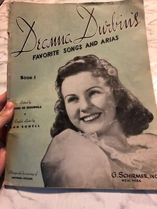 Deanna Durbins Favorite Songs Arias 1939 Sheet Music Book 1 Schirmers PIano  - Bild 1 von 5