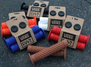 Cult Vans BMX Grips,CLASSIC FLANGED RED Oldschool SE BMX SET GT NEW - Picture 1 of 2