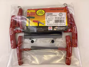 Bondhus 15289 T-Handle Set, 6" Metric, 8 Set, 2MM,2.5MM,3MM,4MM,5MM,6MM,8MM,10MM - Picture 1 of 2