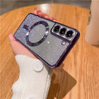 Magnetic Case For Samsung S23 Ultra S22 S21 Plus For Magsafe Glitter Cover