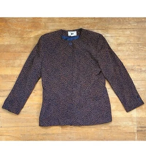 Vintage Abstract Print Blazer Womens Size Large/XL 80s Sport Coat Jacket - Picture 1 of 5