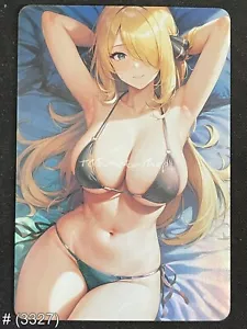 🔥 # 3327 Cynthia PokeGirl Trainer Goddess Story Anime CUSTOM Card - Picture 1 of 2