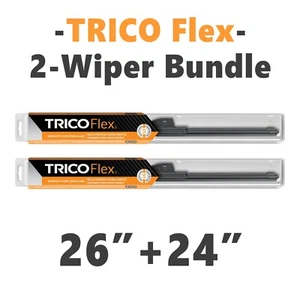 Juego de 2 limpiaparabrisas conductor + pasajero: cuchillas de haz Trico Flex 26"" + 24"" 18-260/18-240 - Imagen 1 de 18