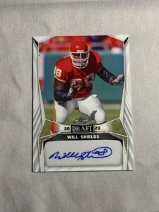 Leaf Draft Auto Will Shields 2023 #BA-WS1 autógrafo Salón de la fama Kansas City Chiefs🔥 - Imagen 1 de 2