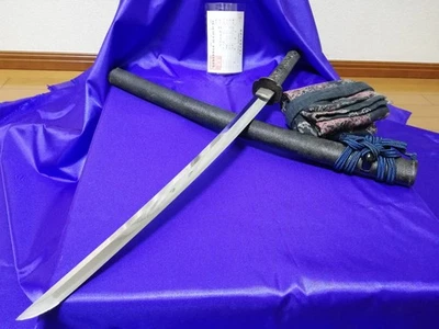 Antigua espada Wakizashi japonesa anterior a 1700 Nihonto original firmada Kunisada #400 Foto 1 de 4