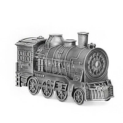 SENSE AROMA Ultrasonic Diffuser Silver Vintage Train Shaped LED Light Scented Oils Aroma